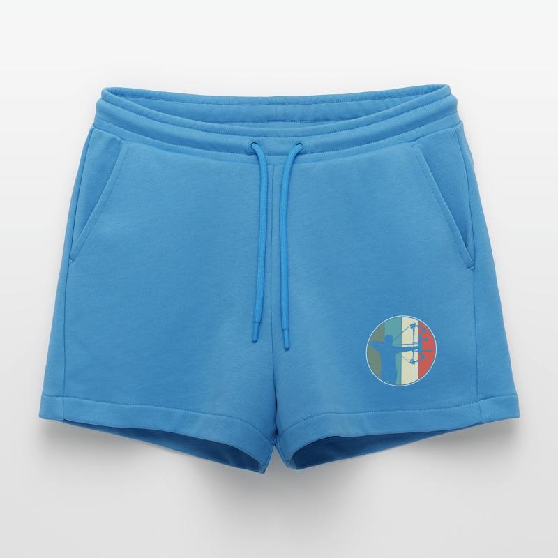 Bogenschießen Bogenjagd Retro Organic Relaxed Cropped Shorts Made in EU