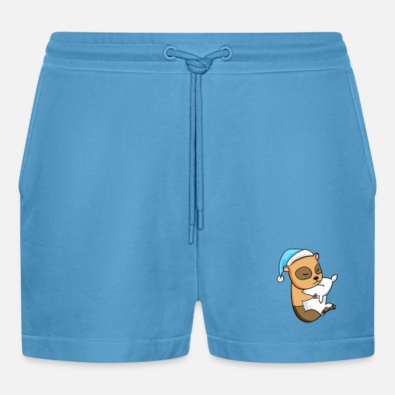 Cochon d’Inde Bébé - Short bio décontracté court fabriqué en UE - Sol Blue