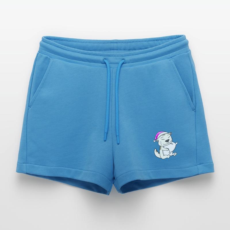 Cat cat breed Devon Rex Organic Relaxed Cropped Shorts Made in EU