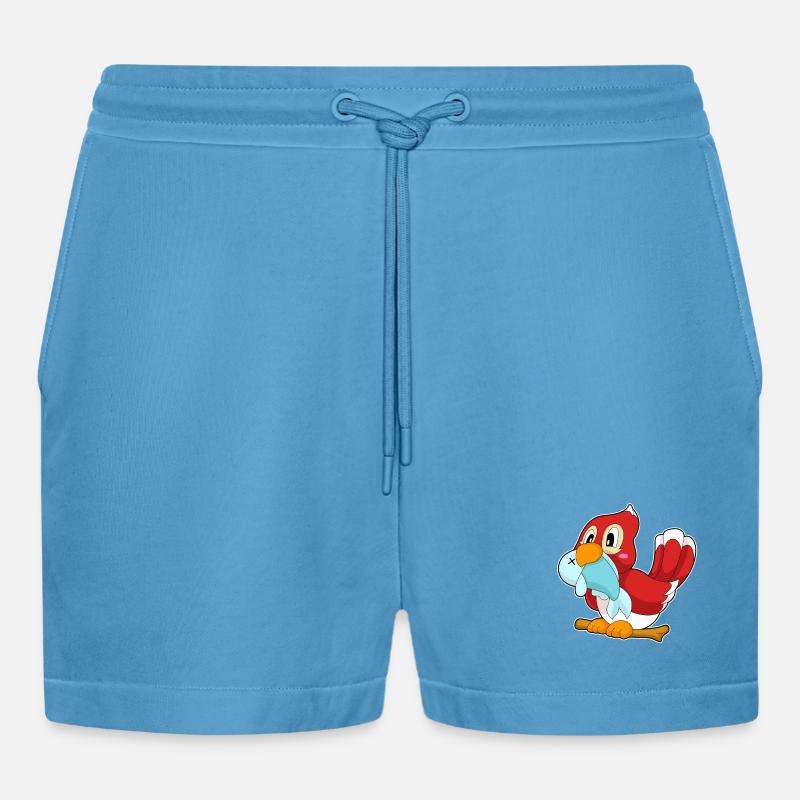 Poisson perroquet - Short bio décontracté court fabriqué en UE - Sol Blue
