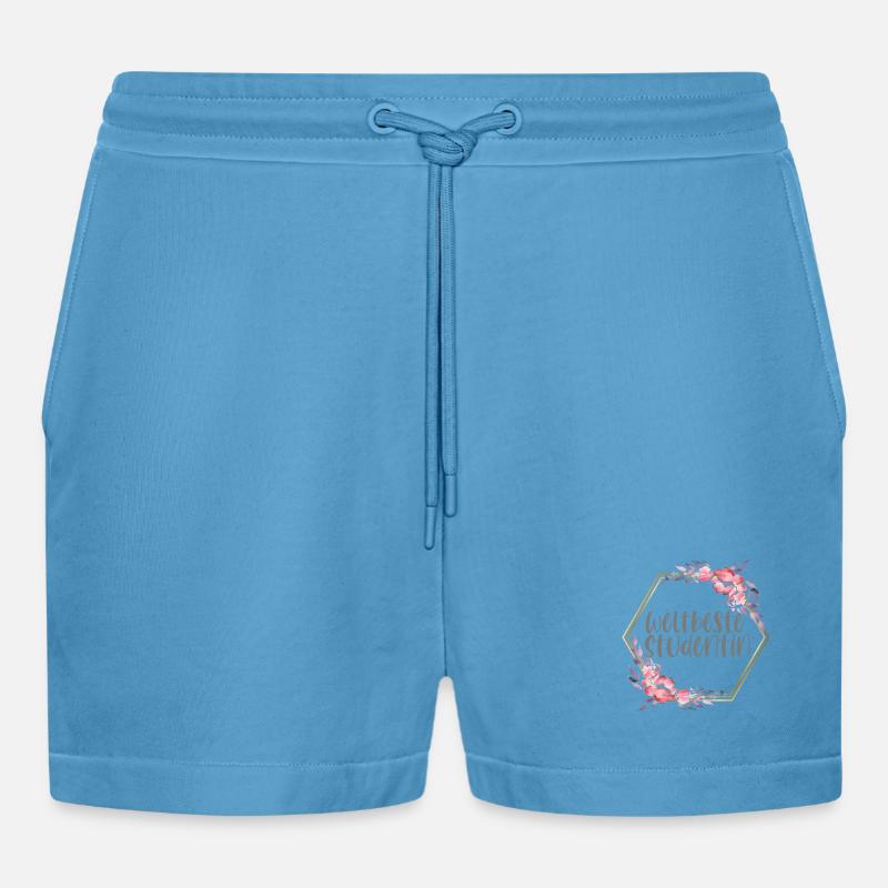 Studentin Studium Mädchen Lernen Geschenk - Organic Relaxed Cropped Shorts Made in EU -  Sol Blue