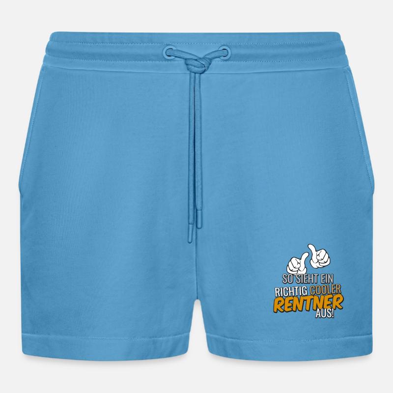 So sieht ein cooler Rentner aus - Organic Relaxed Cropped Shorts Made in EU - Sol Blue