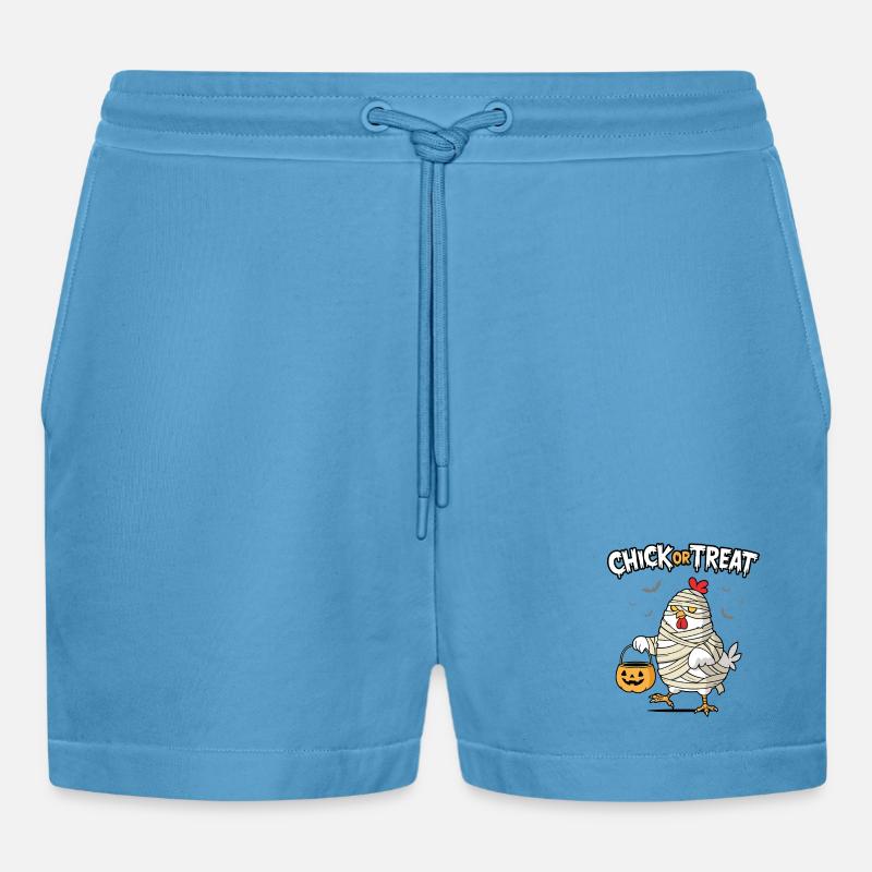 Küken oder Leckerli - Organic Relaxed Cropped Shorts Made in EU -  Sol Blue