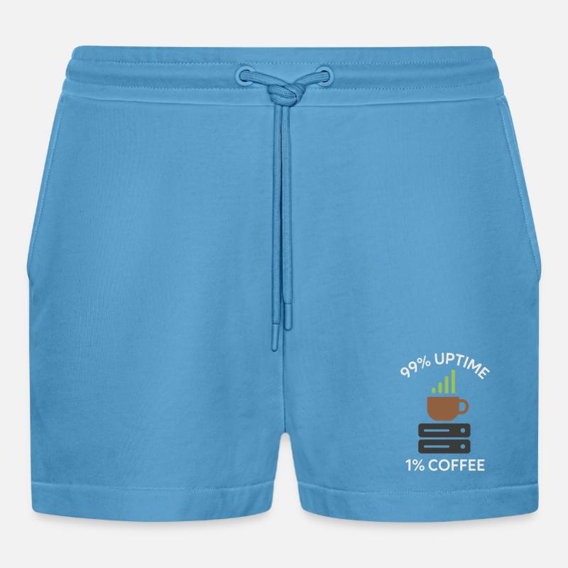 Netzwerkinfrastruktur Rack- Und Stack-ingenieur - Organic Relaxed Cropped Shorts Made in EU -  Sol Blue