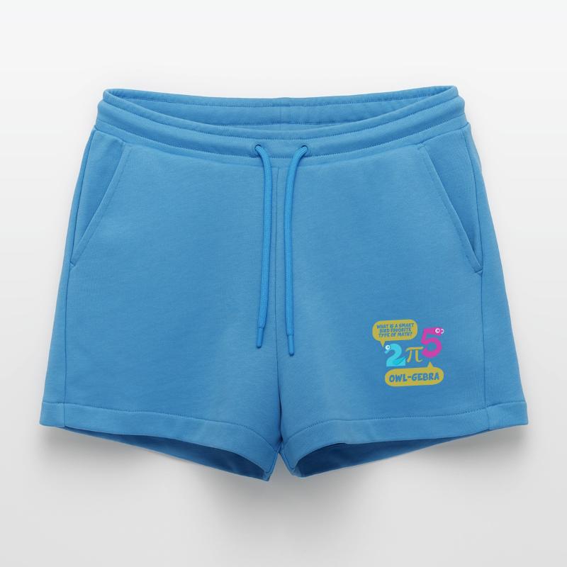 Math Math Math Teacher Mathematician Organic Relaxed Cropped Shorts Made in EU