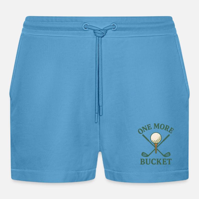 Ein weiterer Eimer Golfschläger Fun Design - Organic Relaxed Cropped Shorts Made in EU -  Sol Blue