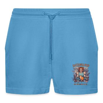 Katzoholiker Nur noch eine Katze - Lustiger Spruch - Organic Relaxed Cropped Shorts Made in EU -  Sol Blue - Vorne