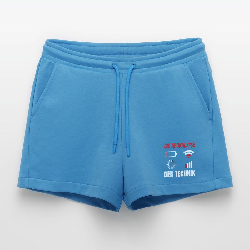 Coder DIE APOKALYPSE DER TECHNIK LUSTIG Organic Relaxed Cropped Shorts Made in EU
