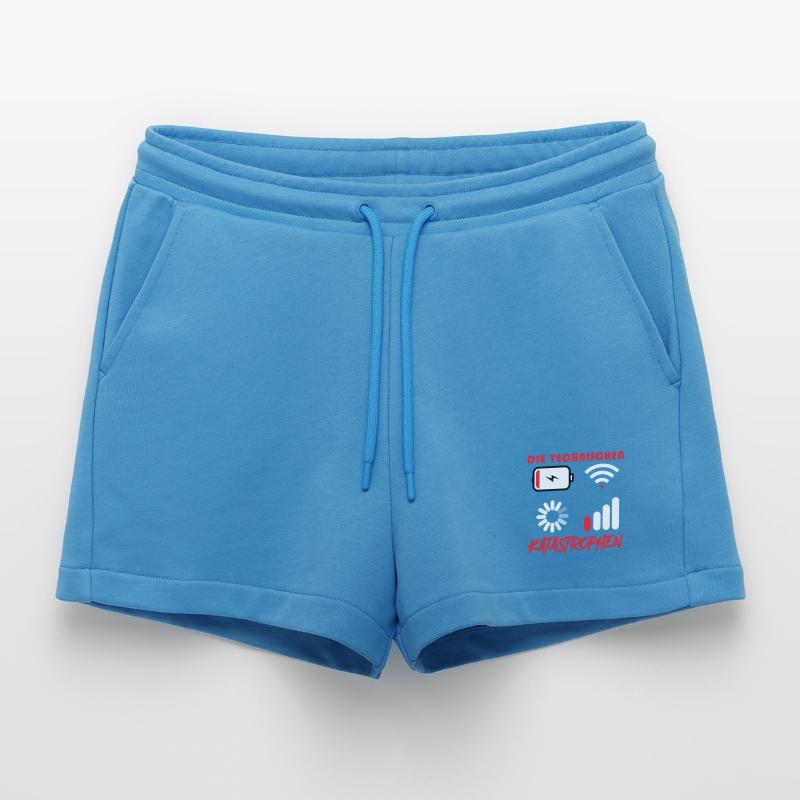 Computer THE TECHNICAL DISASTERS FUNNY Organic Relaxed Cropped Shorts Made in EU