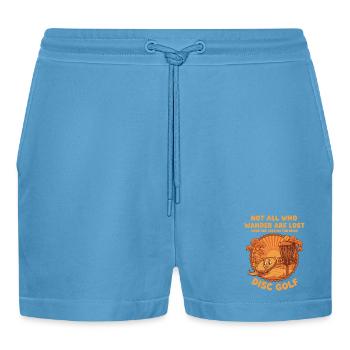 Nicht alle, die umherwandern, sind verloren auf der Suche nach Discs Disc - Organic Relaxed Cropped Shorts Made in EU -  Sol Blue - Vorne