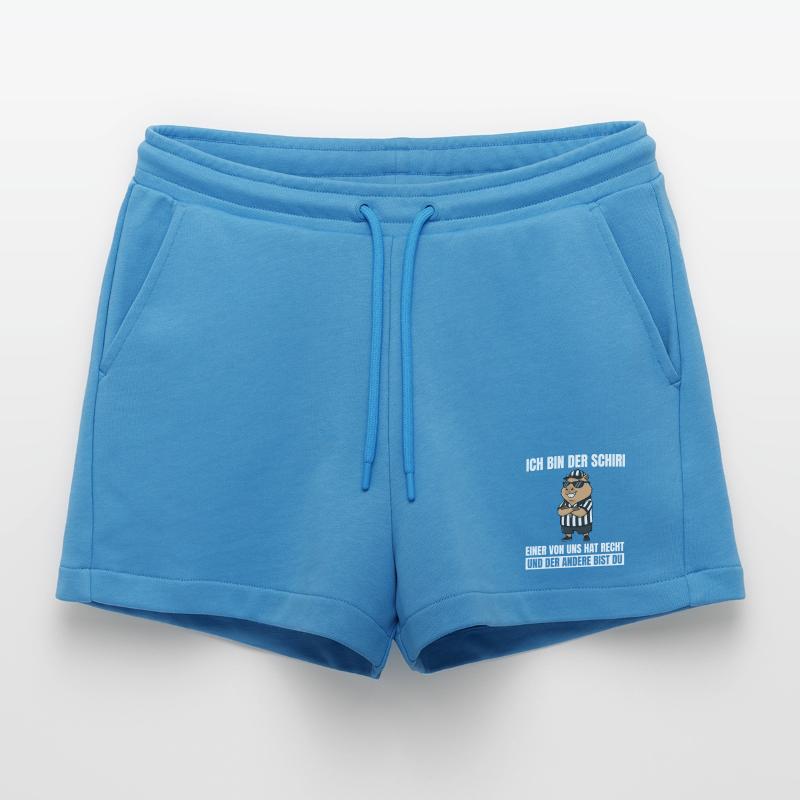 Referee Capybara - Impartial Referee Organic Relaxed Cropped Shorts Made in EU