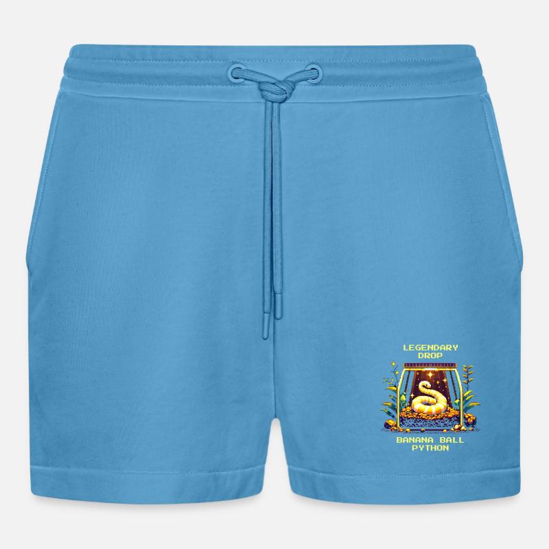 Legendärer Fund: Banana Königspython | Python - Organic Relaxed Cropped Shorts Made in EU -  Sol Blue