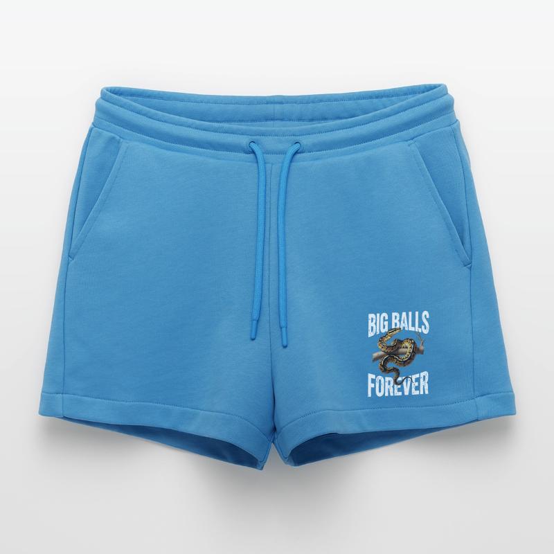 Königspython Schlangen Liebhaber Terrarium Python Organic Relaxed Cropped Shorts Made in EU