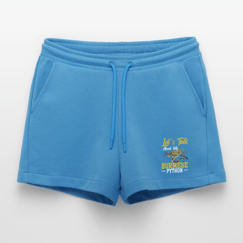 Burmesischer Python-Besitzer Schlangenterrarium Hide Python Organic Relaxed Cropped Shorts Made in EU