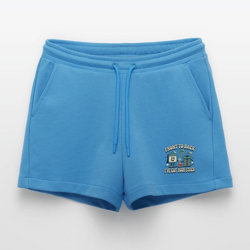 From Front to Back: Full Stack Developers Organic Relaxed Cropped Shorts Made in EU