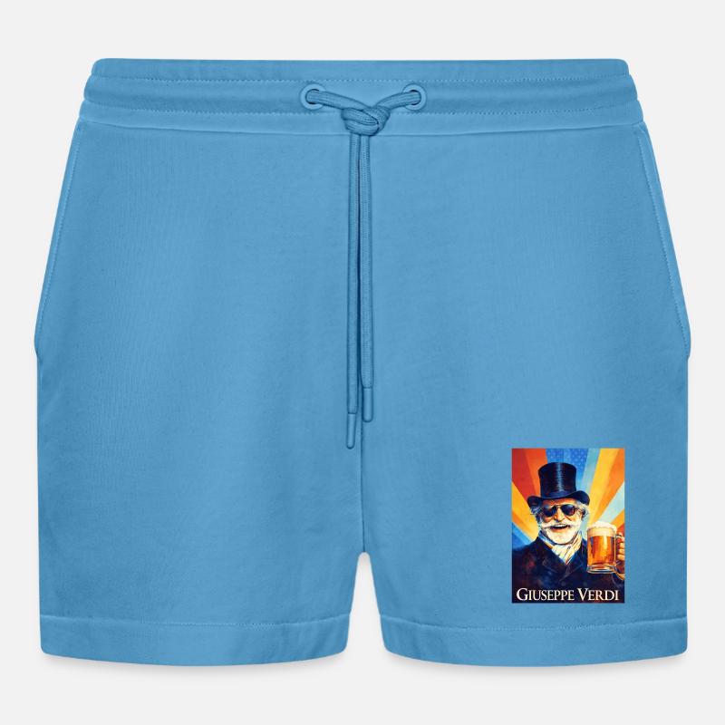 Giuseppe Verdi - Pantaloncini corti ecologici casual Made in UE - Sol Blue