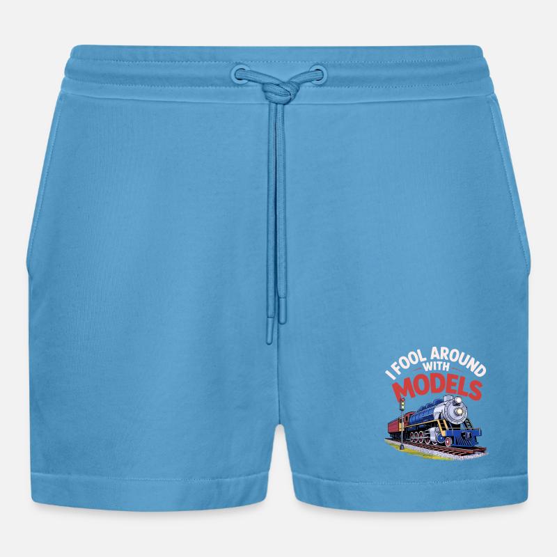 Gioco con i modelli - Pantaloncini corti ecologici casual Made in UE -  Sol Blue