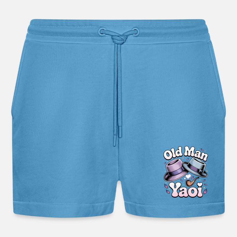 Vecchio Yaoi: Cappelli Pipe - Pantaloncini corti ecologici casual Made in UE -  Sol Blue