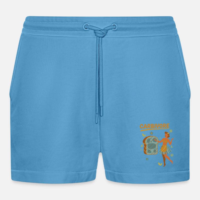 Sauerteig Brot Backbäcker KARBIVORE Sauerteig - Organic Relaxed Cropped Shorts Made in EU - Sol Blue