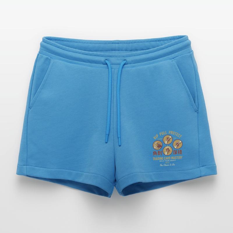 Rip Pull Protect Trading Card Mastery Build Your Organic Relaxed Cropped Shorts Made in EU