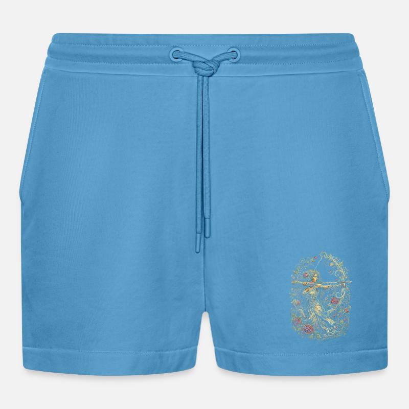 Archer à l’arc - Short bio décontracté court fabriqué en UE -  Sol Blue