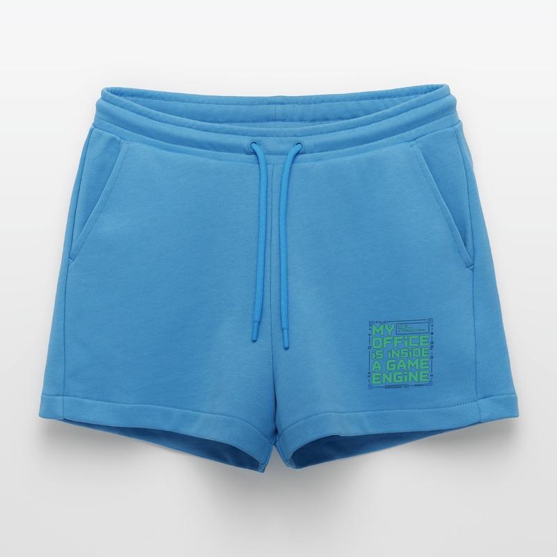 Game Developer My Office Is Inside Game Developer Organic Relaxed Cropped Shorts Made in EU