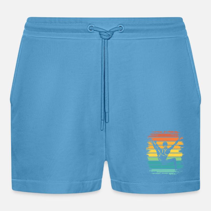 Bloc de bloc de Boulderer - Short bio décontracté court fabriqué en UE -  Sol Blue