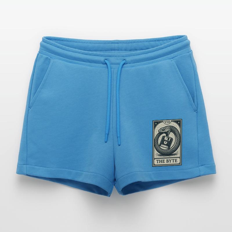 Data Hoarding Tarot – The Byte Organic Relaxed Cropped Shorts Made in EU
