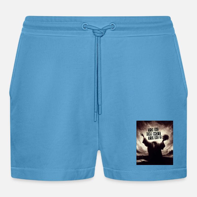 Sein oder nicht sein? - Organic Relaxed Cropped Shorts Made in EU -  Sol Blue