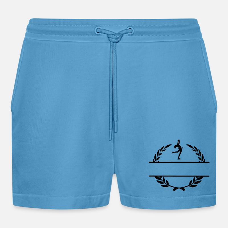 Lorbeerkranz Eiskunstläufer - Organic Relaxed Cropped Shorts Made in EU -  Sol Blue