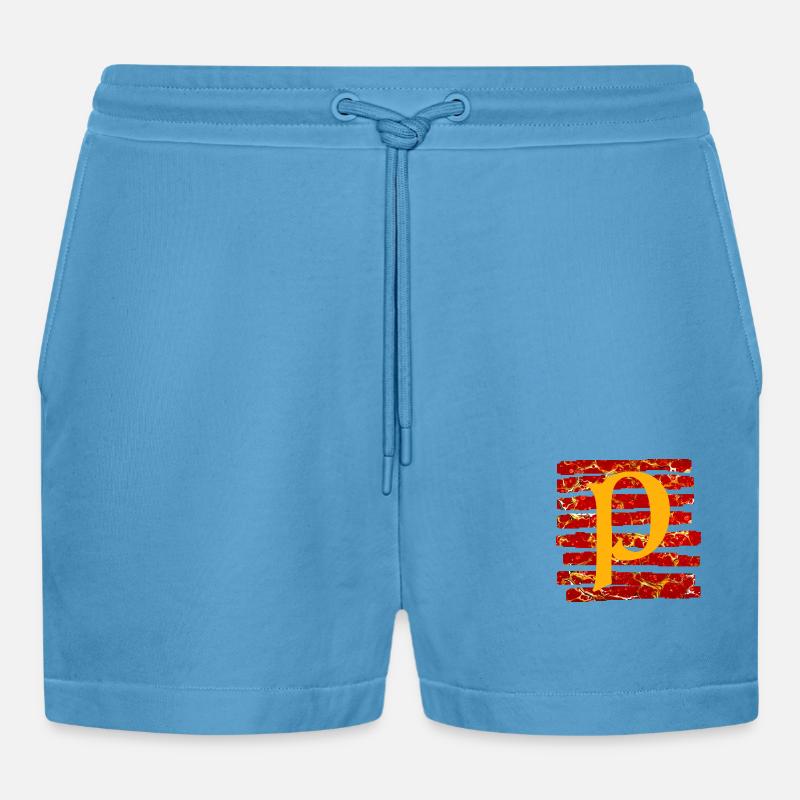 Bandes E 232 P - Short bio décontracté court fabriqué en UE -  Sol Blue