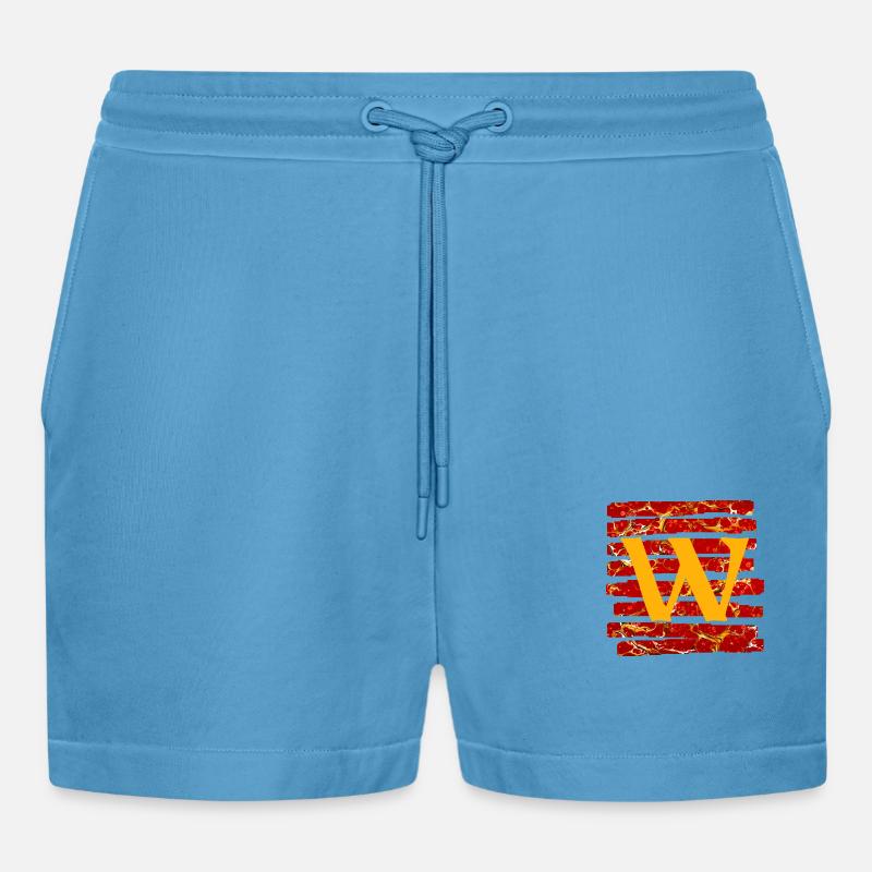 Bande E 232 W - Short bio décontracté court fabriqué en UE - Sol Blue