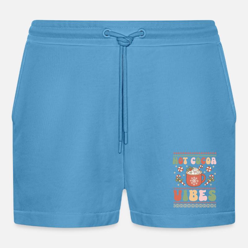 Pull de Noël moche - Short bio décontracté court fabriqué en UE -  Sol Blue