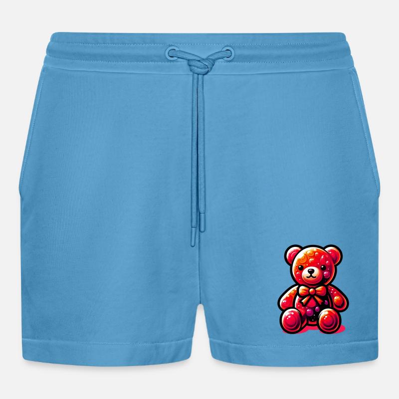 Bär - Organic Relaxed Cropped Shorts Made in EU -  Sol Blue