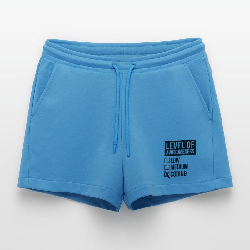 Coding Organic Relaxed Cropped Shorts Made in EU