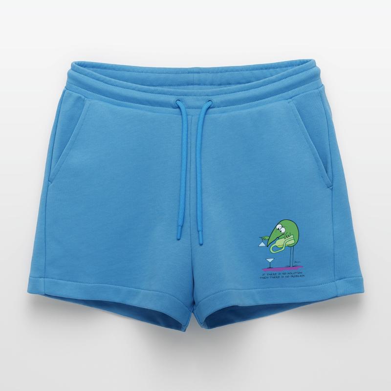 S’il n’y a pas de solution... (version anglaise) Short bio décontracté court fabriqué en UE