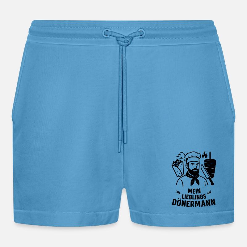 Lieblings Dönermann - Organic Relaxed Cropped Shorts Made in EU -  Sol Blue