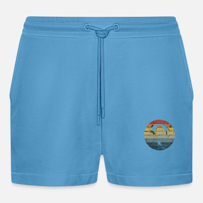 Paramotor Paramotoring - Organic Relaxed Cropped Shorts Made in EU -  Sol Blue