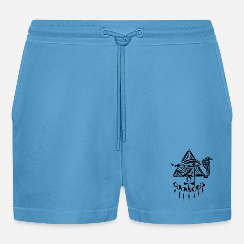 Œil d’Horus Œil d’Horus - Short bio décontracté court fabriqué en UE -  Sol Blue