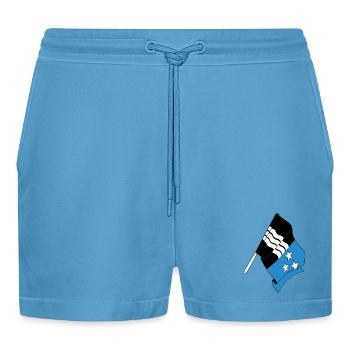 Drapeau Argovie Suisse - Short bio décontracté court fabriqué en UE -  Sol Blue - Devant