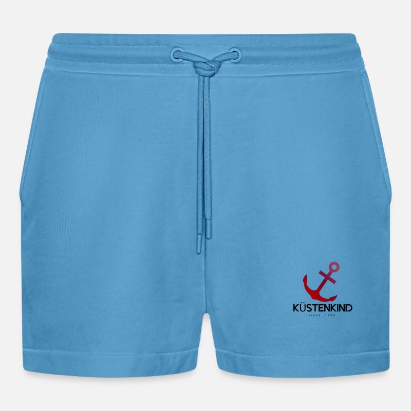 ANCRE D’ENFANT CÔTIÈRE - Short bio décontracté court fabriqué en UE -  Sol Blue