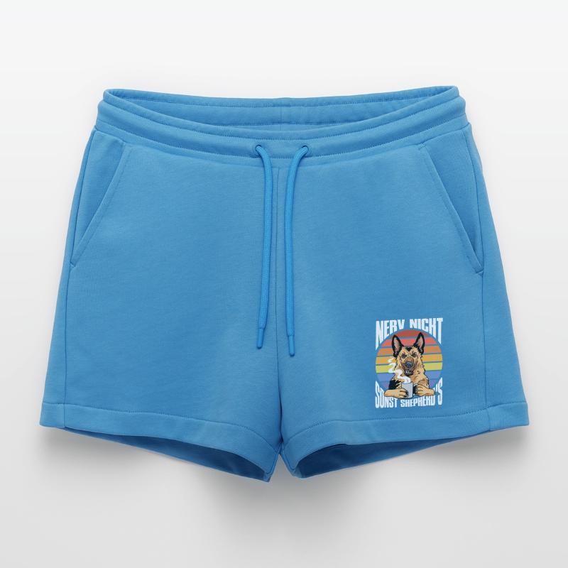 Schäferhund Geschenke Hund Herrchen Gassi Organic Relaxed Cropped Shorts Made in EU
