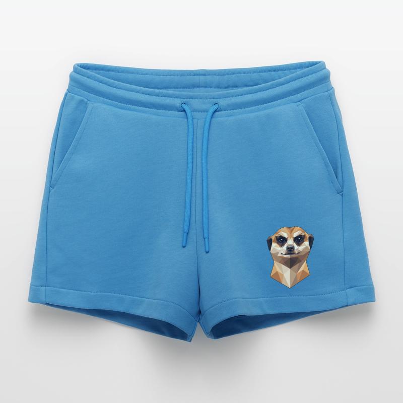 Suricate Suricate Douce Mangouste Suricate Short bio décontracté court fabriqué en UE