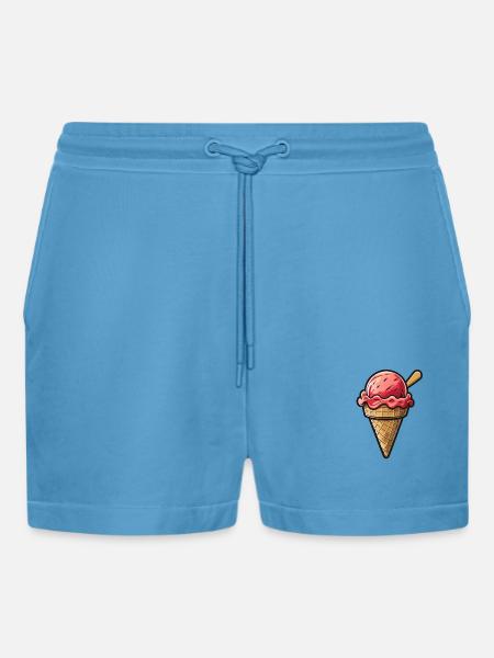 Eis - Organic Relaxed Cropped Shorts Made in EU -  Sol Blue
