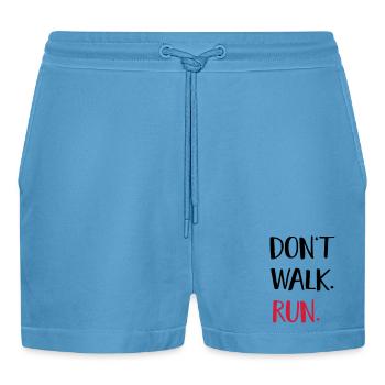laufen - Organic Relaxed Cropped Shorts Made in EU -  Sol Blue - Vorne
