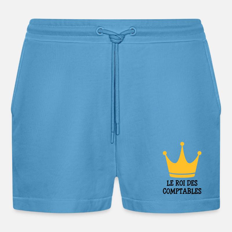 Accountant / Accounting / Comptable / Comptabilité - Organic Relaxed Cropped Shorts Made in EU -  Sol Blue