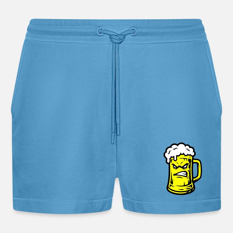 Beer Comic - Short bio décontracté court fabriqué en UE -  Sol Blue