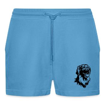 Tête de Hovawart - Short bio décontracté court fabriqué en UE -  Sol Blue - Devant