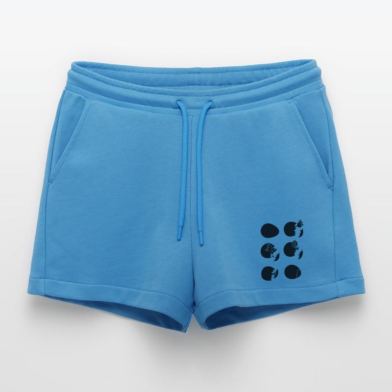 Die Welt entdecken oder nicht (schwarz) Organic Relaxed Cropped Shorts Made in EU
