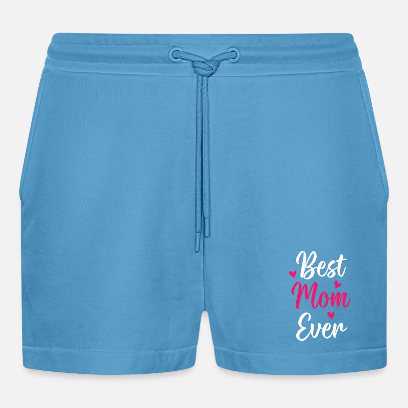 Beste Mutter aller Zeiten - Organic Relaxed Cropped Shorts Made in EU -  Sol Blue